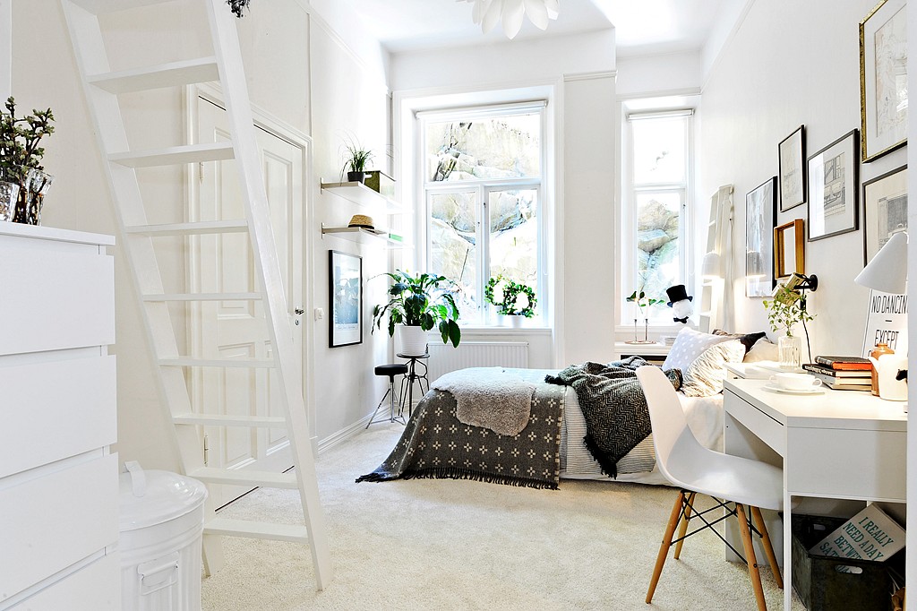Scandinavian style bedroom