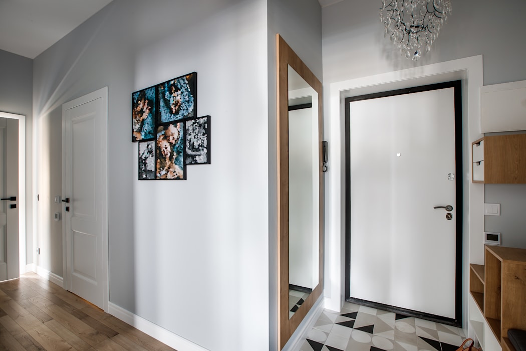 small hallway in Scandinavian style