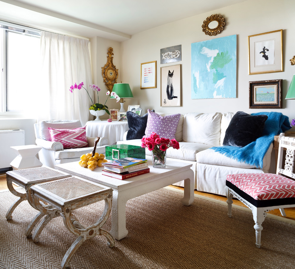 living room in eclectic style