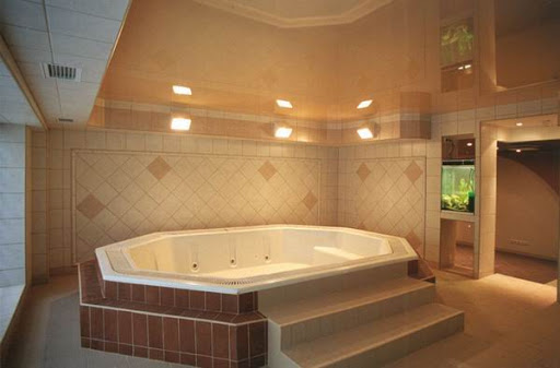 finishing the ceiling in the bathroom