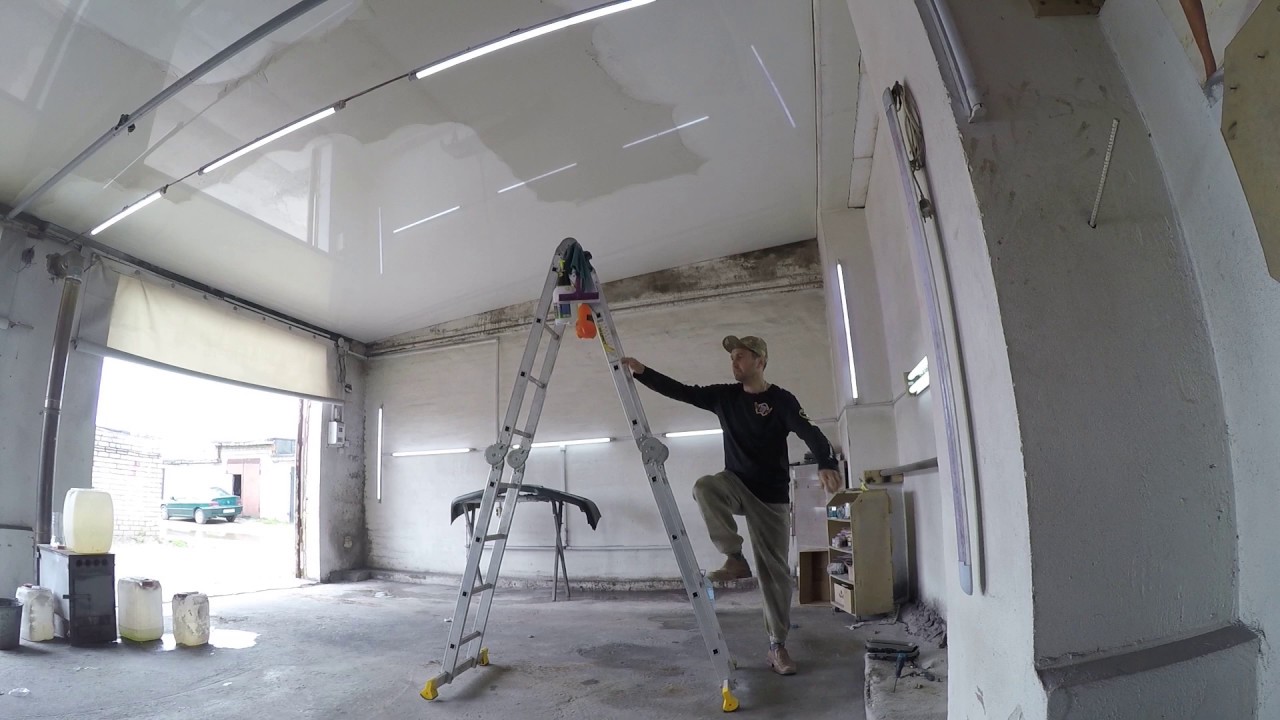 suspended ceiling in the garage