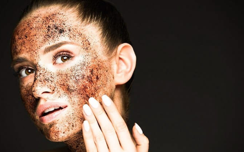 Coffee face mask