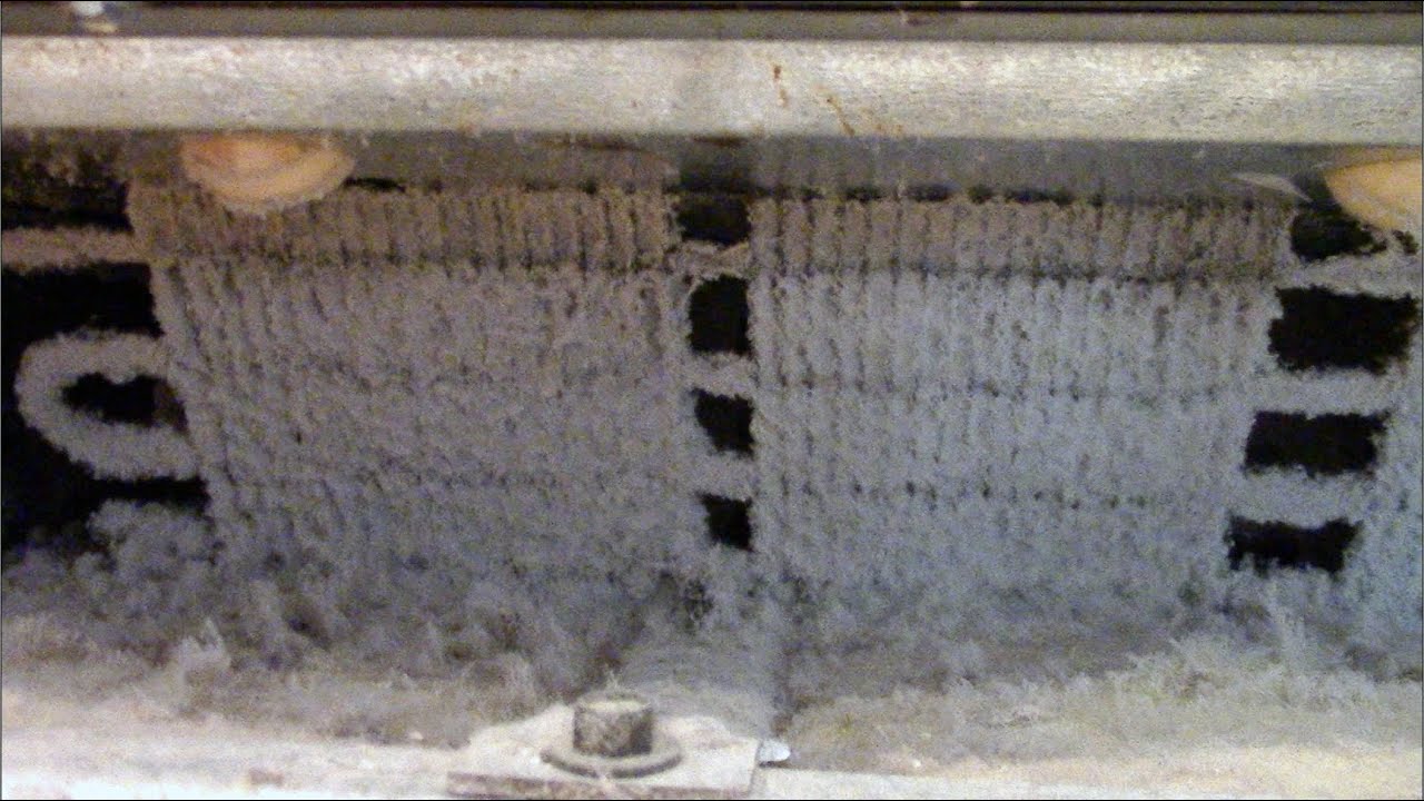 Dusty refrigerator coils