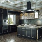 Kitchen colors in art deco style