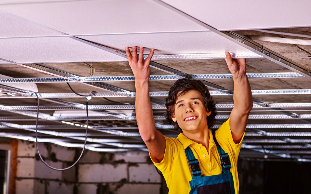 installation of suspended ceiling