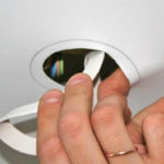 make a hole in the suspended ceiling