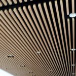 installation of slatted aluminum ceiling