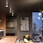 placement of lamps on a suspended ceiling