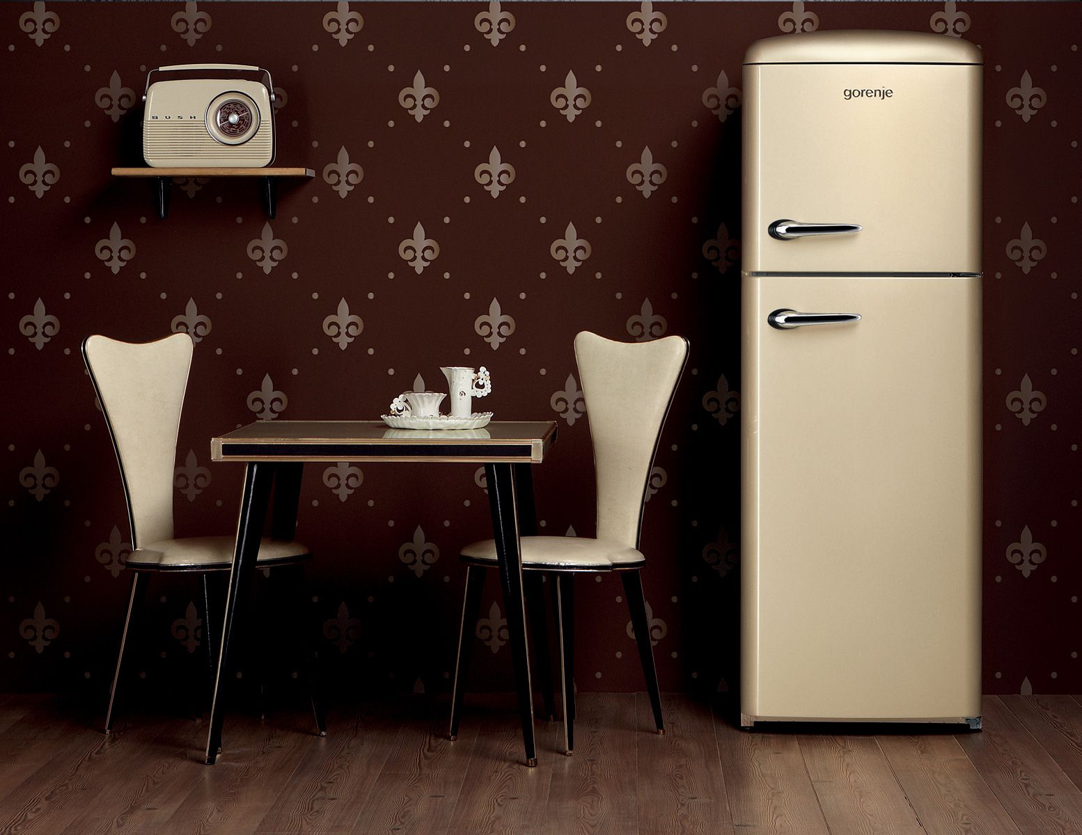 retro style refrigerator