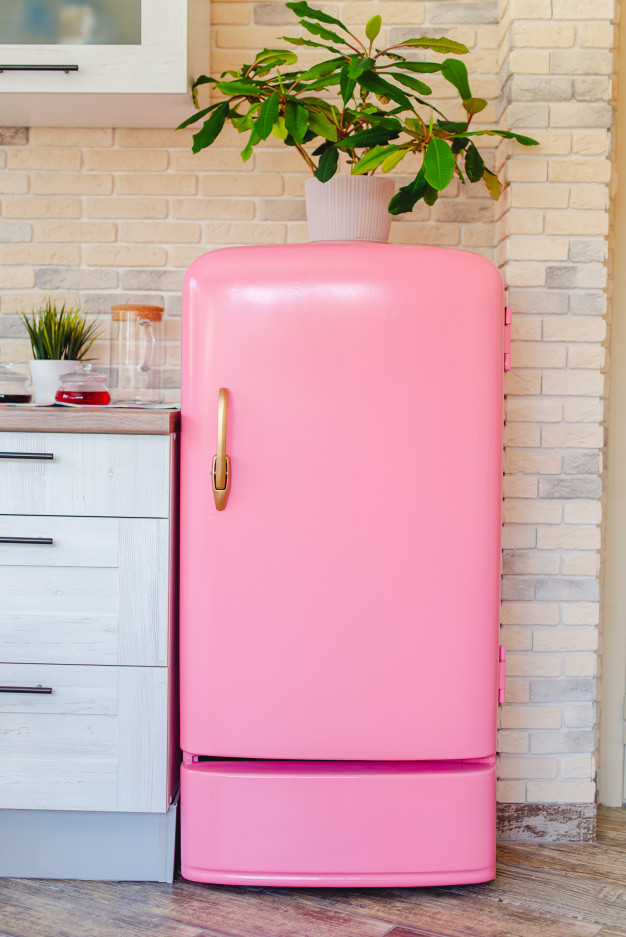 retro style refrigerator