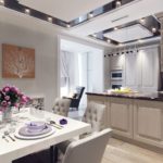 Kitchen colors in art deco style