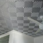 Checkerboard tiles.