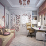 Children's room in art deco style