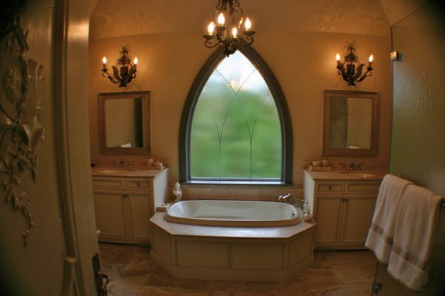 Window in the bathroom.