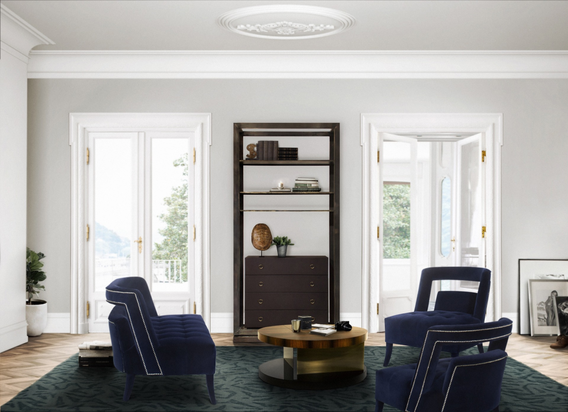 living room in modern classic style