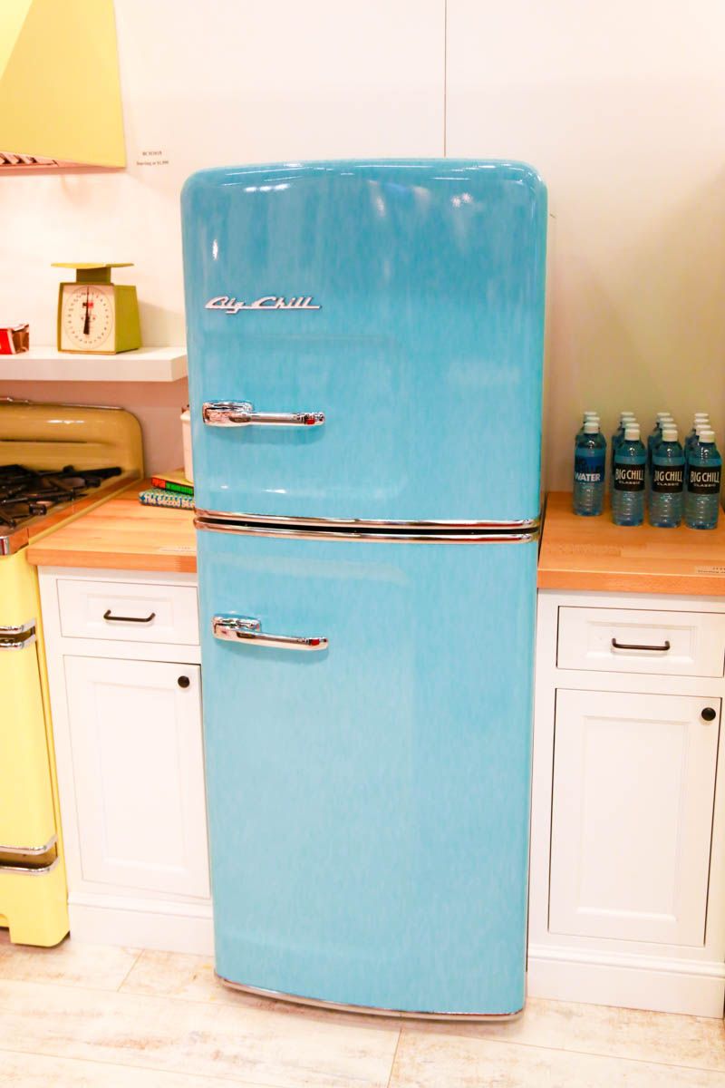 retro style kitchen refrigerator