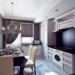 Kitchen colors in art deco style