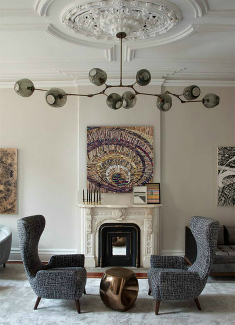 living room in modern classic style