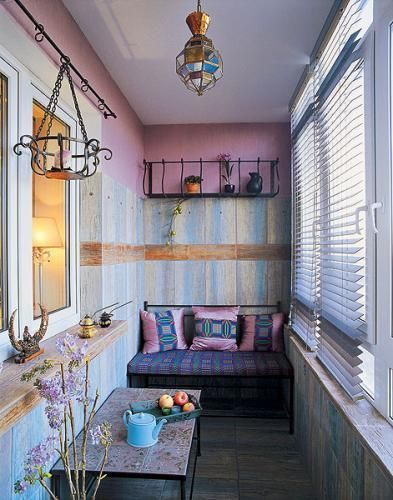 Balcony in oriental style.