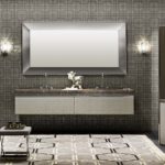 Bathroom design in art deco style with photo