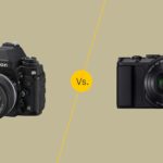 Digital camera and SLR.