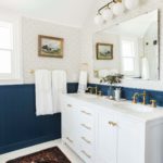 Bathroom design in art deco style with photo