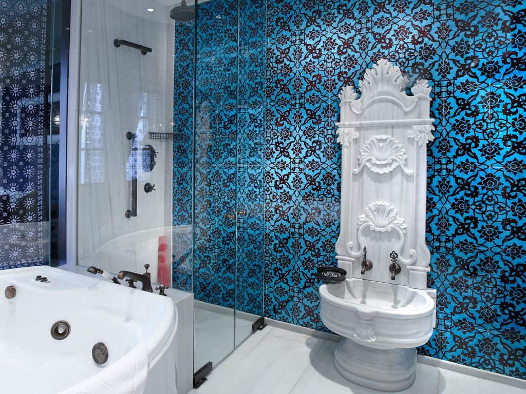 Bathroom in Turkish style.