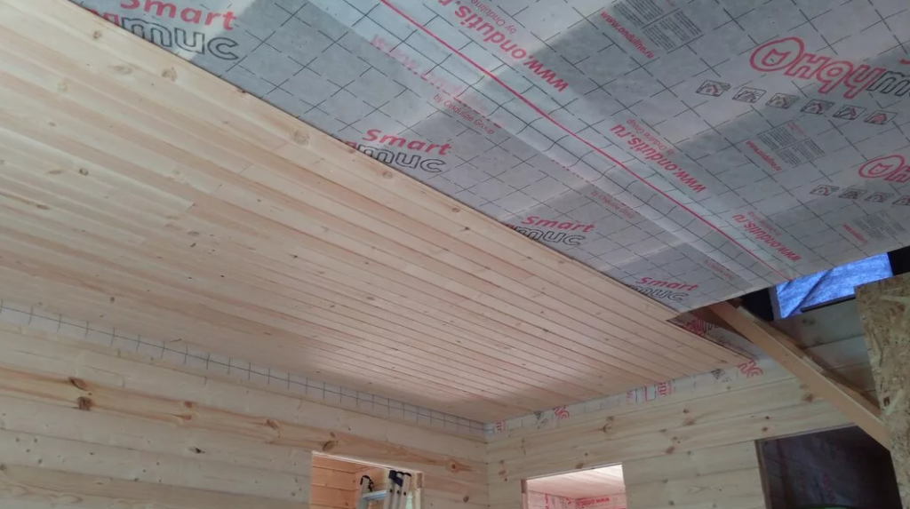 Vapor barrier under the lining.