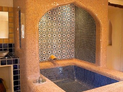 Bathroom in Turkish style.