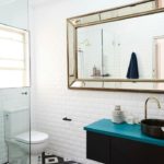 Bathroom design in art deco style with photo