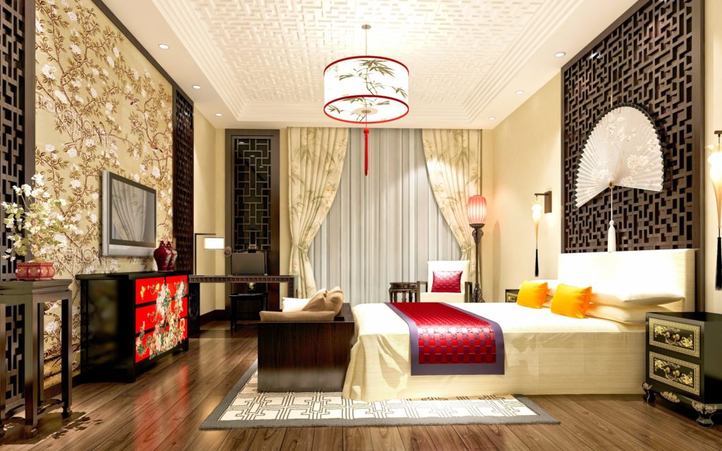 Chinese style bedroom.