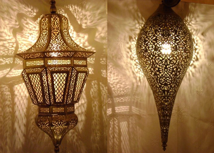 Moroccan lamps.