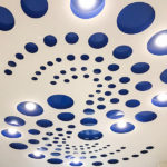 Illuminated ceiling.