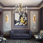 Art Deco paintings in the interior