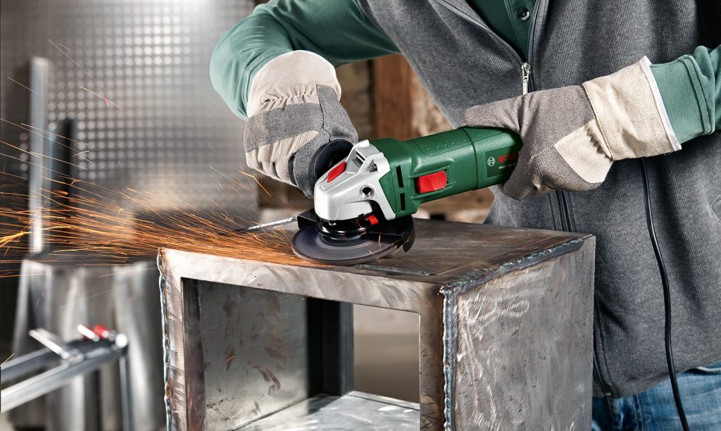 Working as a grinder.