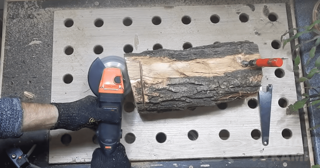 how to cut a birch with a grinder