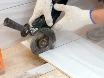 Working with ceramics.