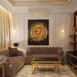 Art Deco paintings in the interior