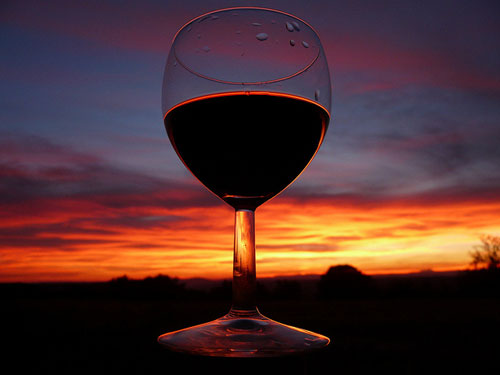 Glass for red wine.