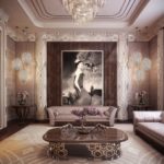 Art Deco paintings in the interior