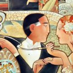 Art Deco paintings in the interior