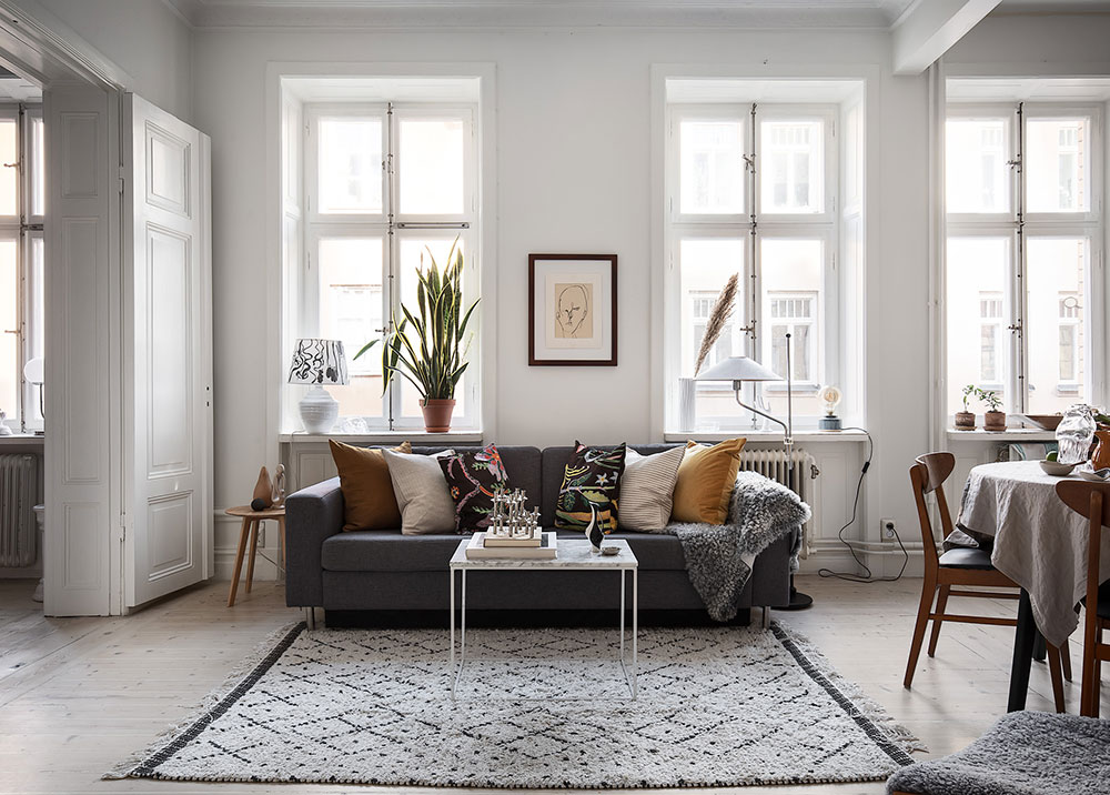 Windows without curtains