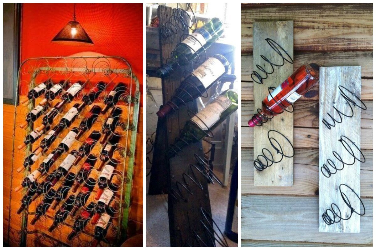 bottle holders made from mattress springs