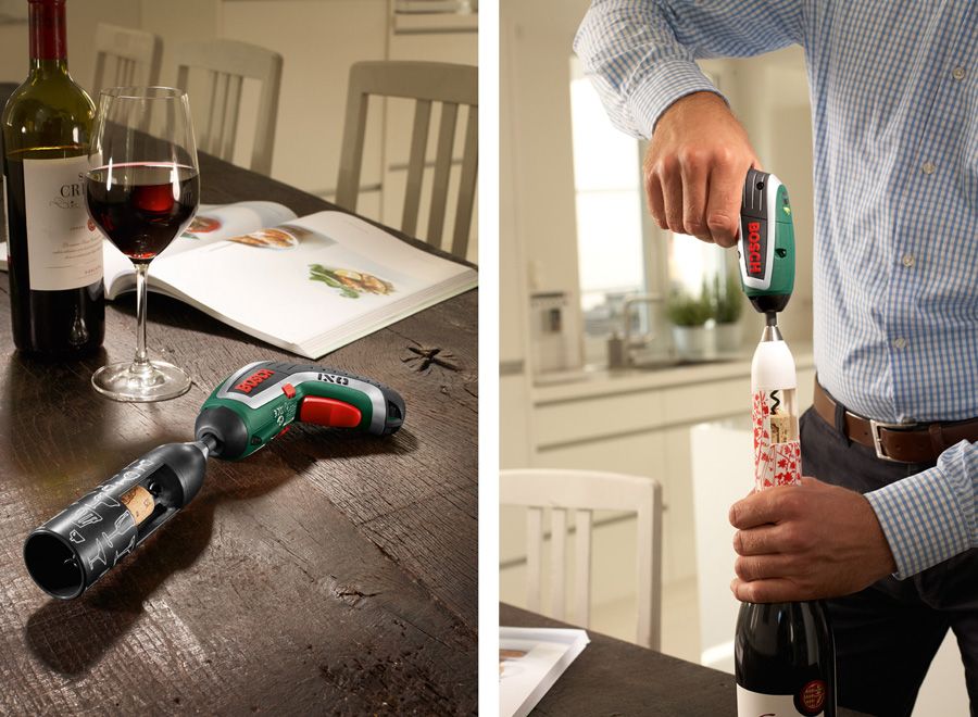 open the bottle with a screwdriver