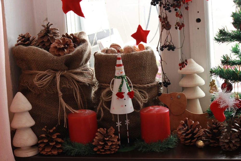 window sill decoration for the New Year