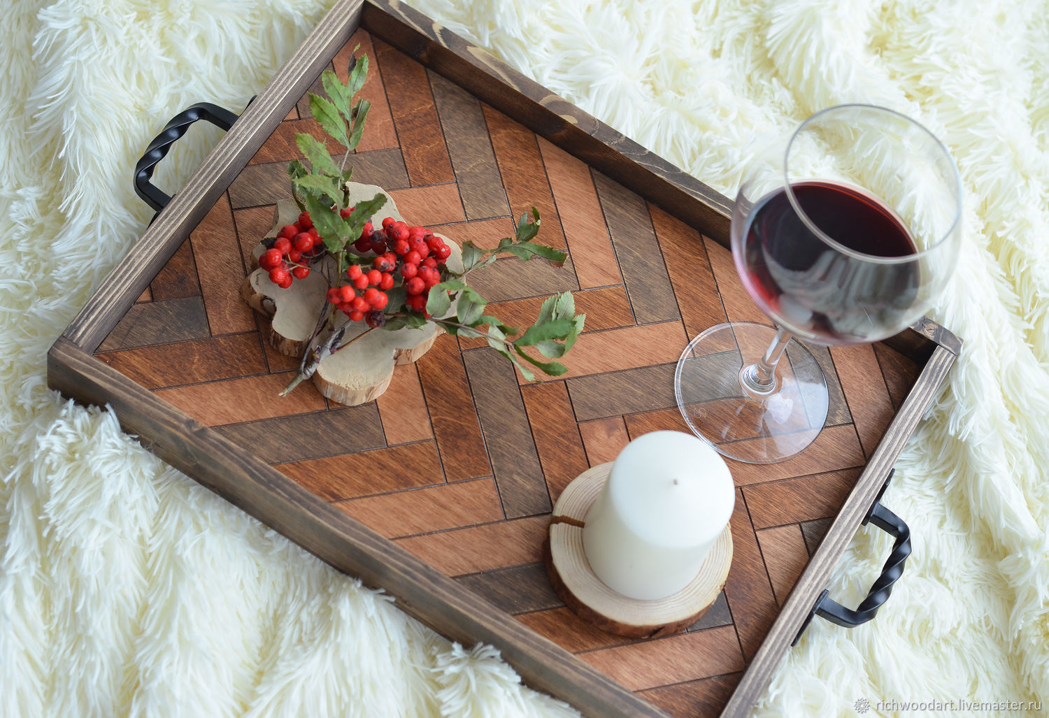 DIY wooden tray
