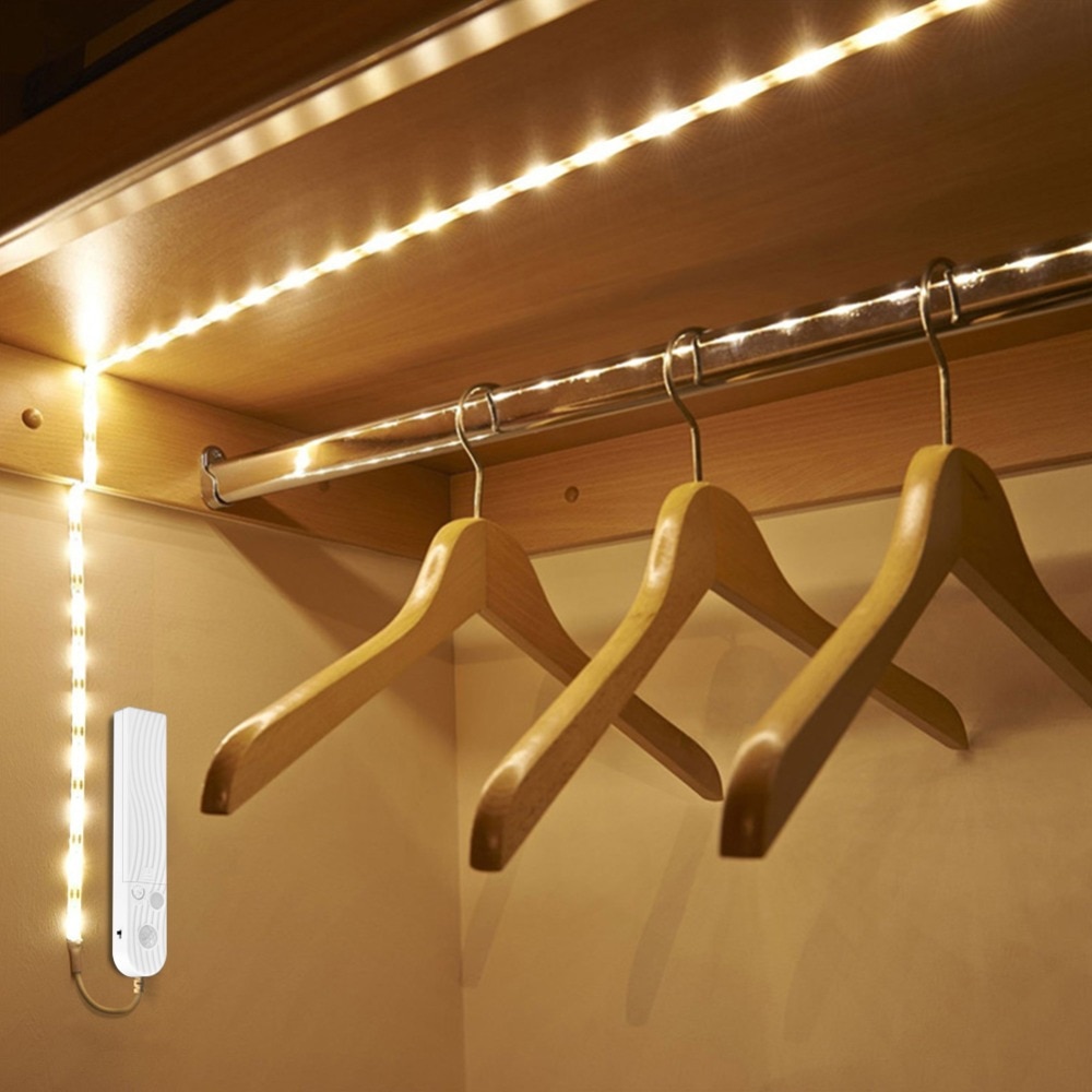 Decorating a dressing room with LED strips