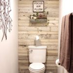 Non-trivial ideas for decorating the wall behind the toilet