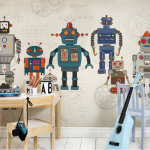 Photo wallpaper for a boy's room