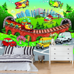 Photo wallpaper for a boy's room